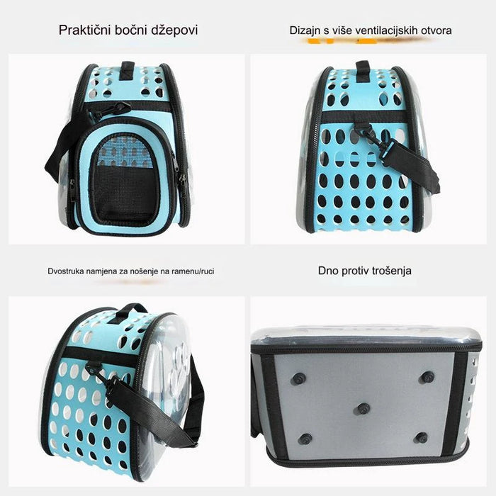 Breathable portable cat and dog pet bag