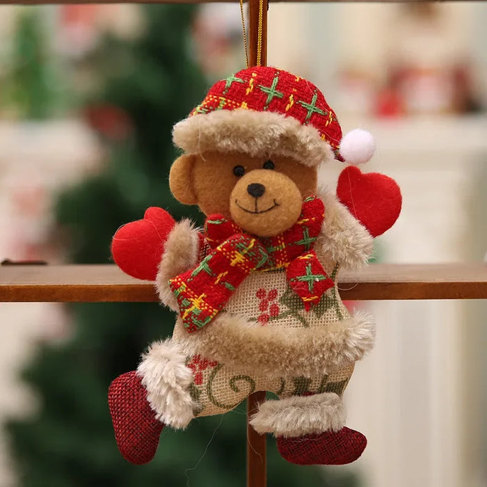 Christmas Ornament Set - Plush Toy Hanging Ornament