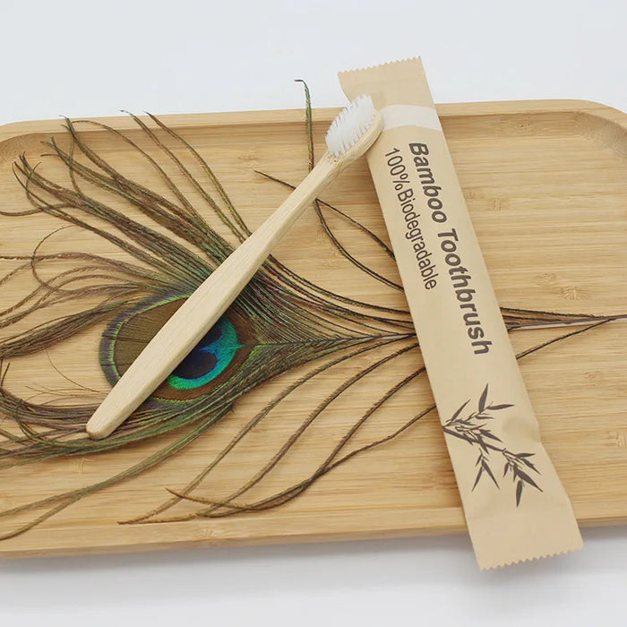 Paper Bag Bamboo Toothbrush