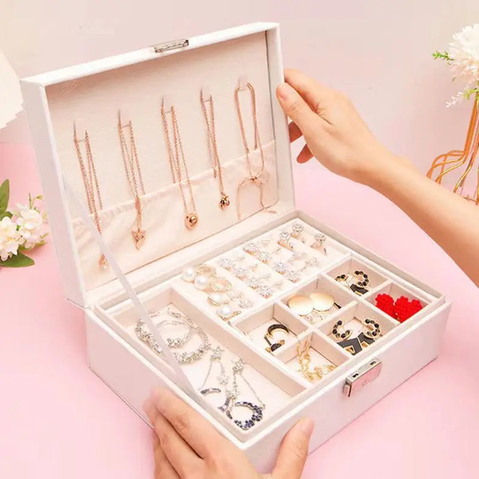 Lockable Double Jewelry Box