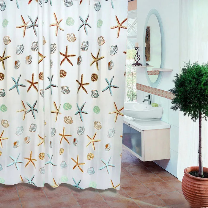 PEVA shower curtain for modern minimalist bathroom decoration