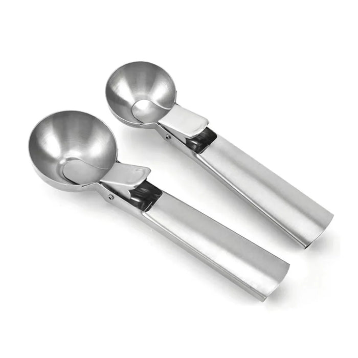 Stainless steel dual-purpose ice cream scoop