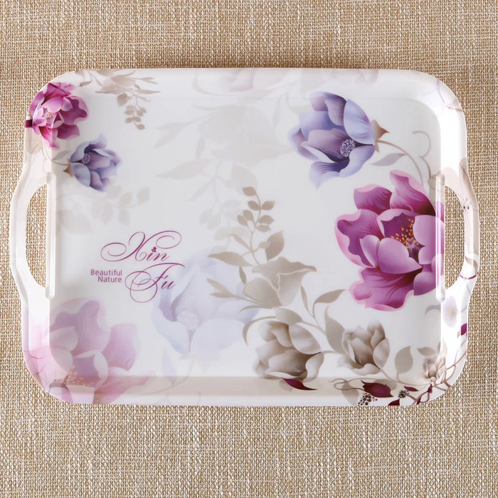 Creative European rectangular tea tray