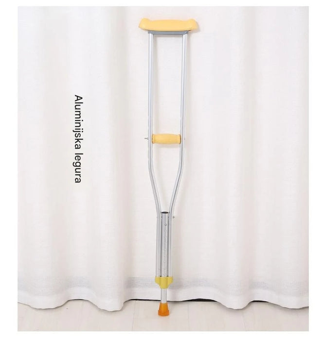 Stainless Steel and Aluminum Alloy Underarm Crutch with Anti Slip Handle