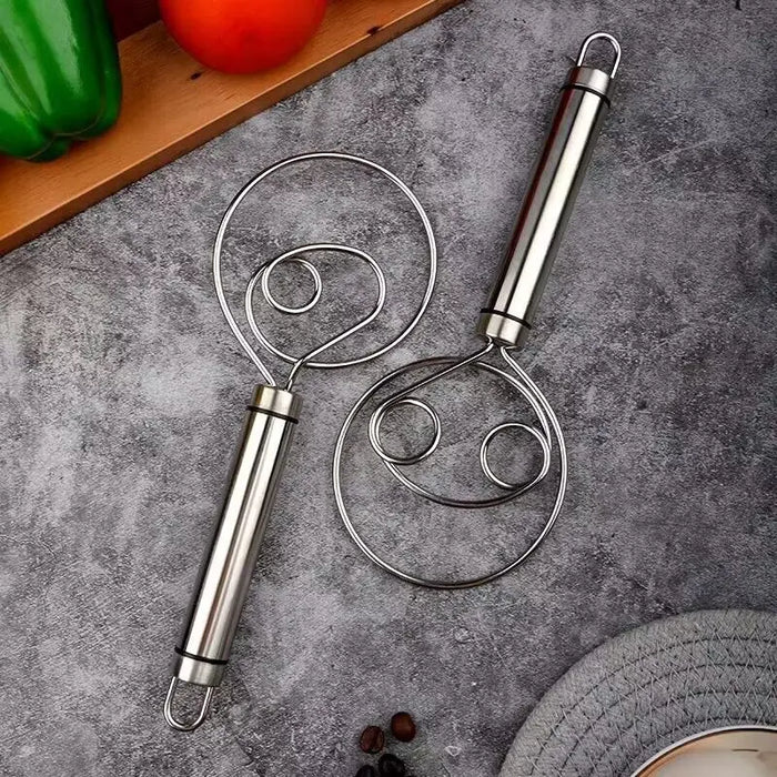 Kitchen Handheld Stirring Stainless Steel Egg Beater