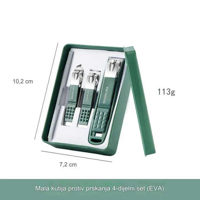 Green Grid Nail Clipper Set