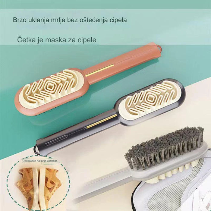 Household soft-bristled shoe cleaning brush