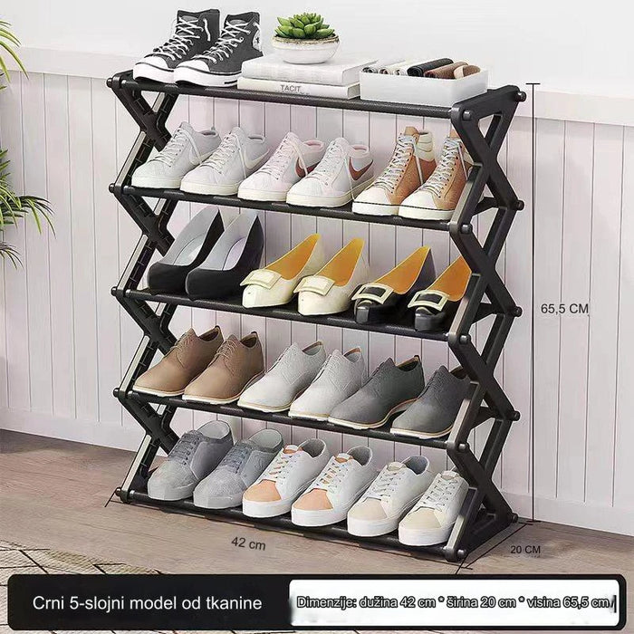 Easy-to-assemble multifunctional shoe cabinet