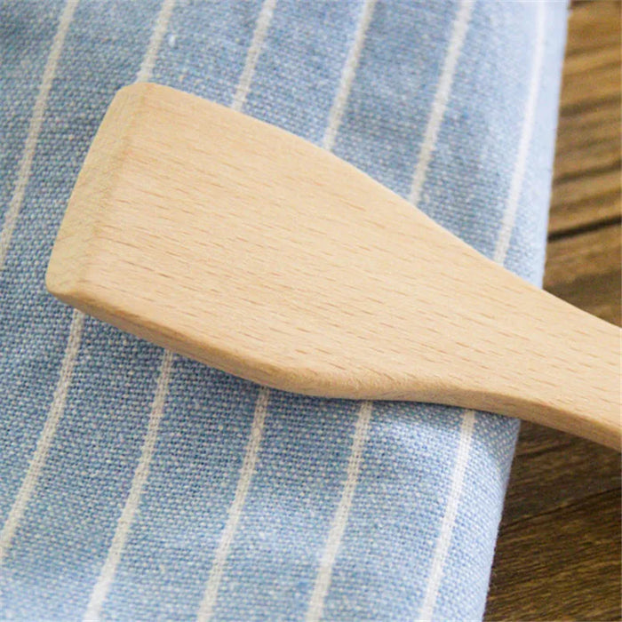 Multifunctional wooden cooking utensils with easy-to-hold handles