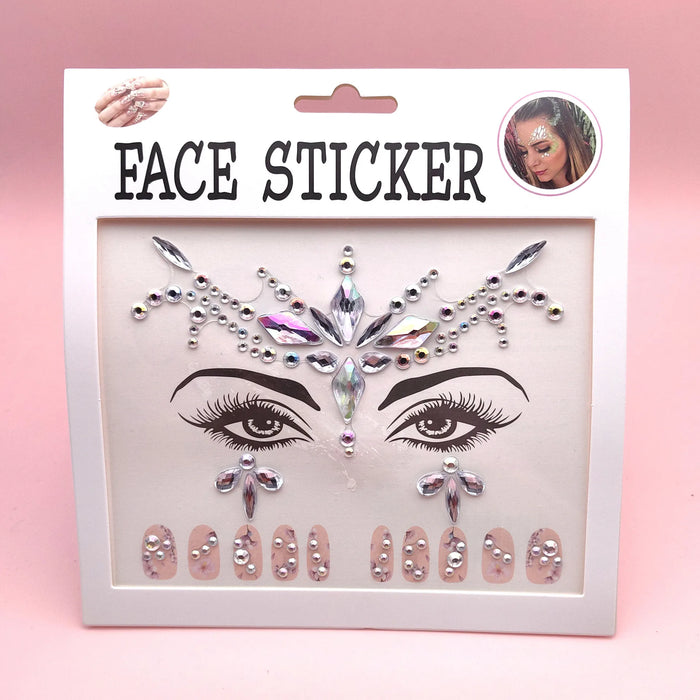 Gemstone Stickers for Glamorous Makeup Nail Art DIY Projects in European and American Style