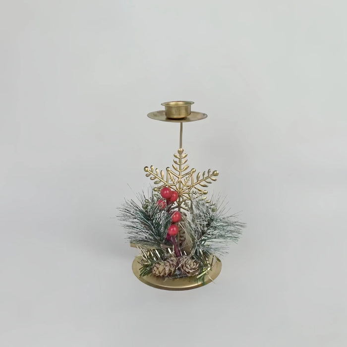 Festive christmas candlestick