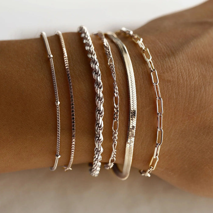 Chic and Personalized Alloy Combination Bracelet and Anklet