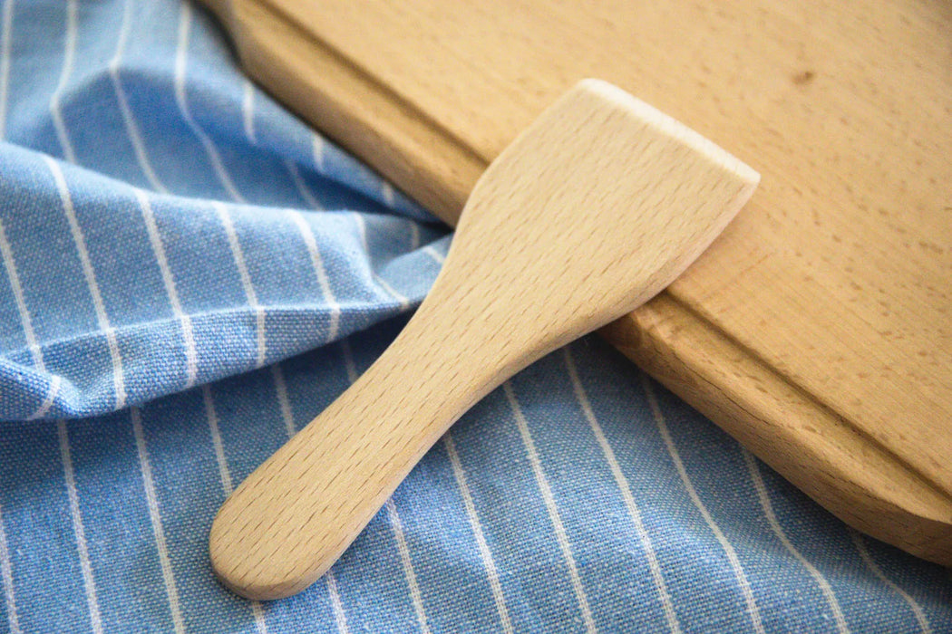 Multifunctional wooden cooking utensils with easy-to-hold handles