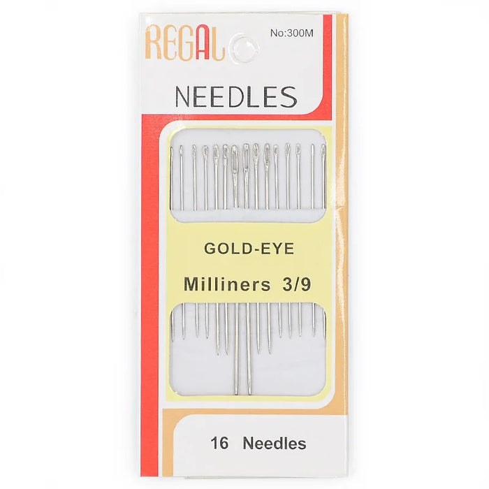 Gold-Tailed Sewing Needles with Multipurpose and Fine Carbon Steel Hand Sewing Needles