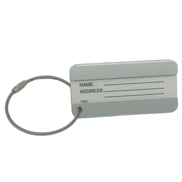 Fashion metal luggage tag made of high-quality aluminum alloy material