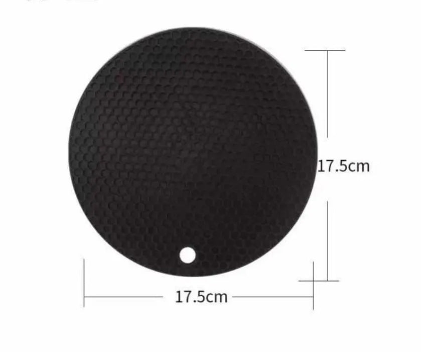 Non-slip rubber coasters for kitchen and dining table mats