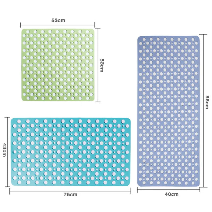 Non-slip PVC bathroom floor mat