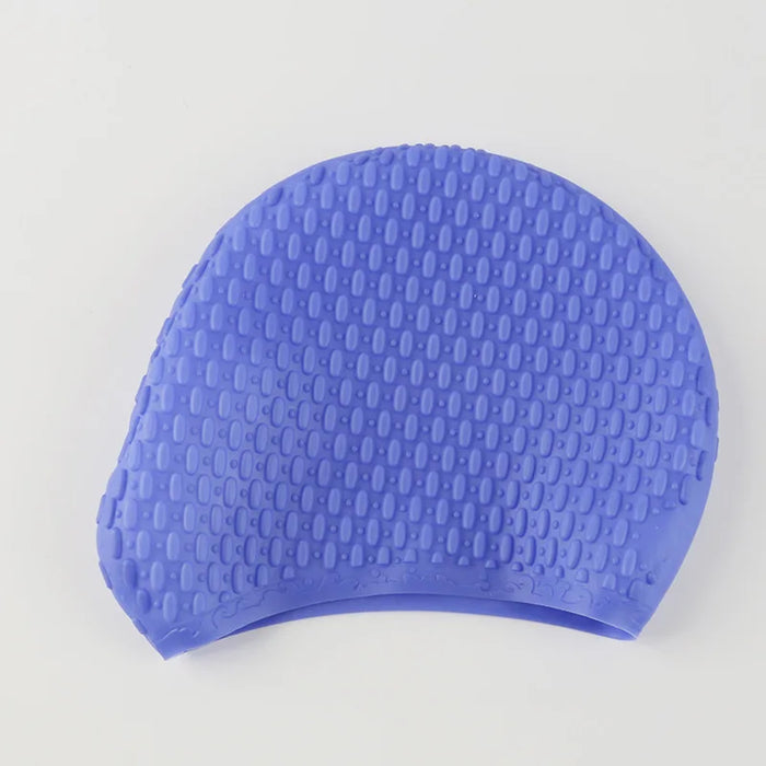 Summer silicone water drop swimming cap enlarged sports swimming cap elastic waterproof