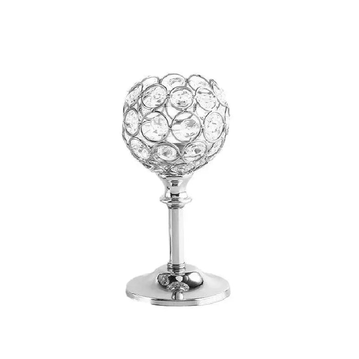 Elegant Crystal Candle Holder for Weddings and Special Occasions