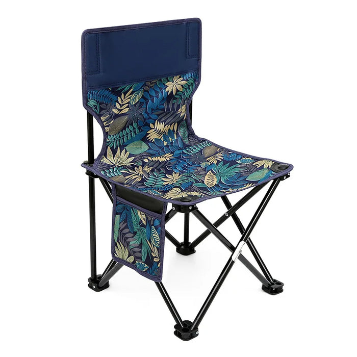 Portable Folding Fishing Chair with Oxford Fabric for Outdoor Camping BBQ Picnic