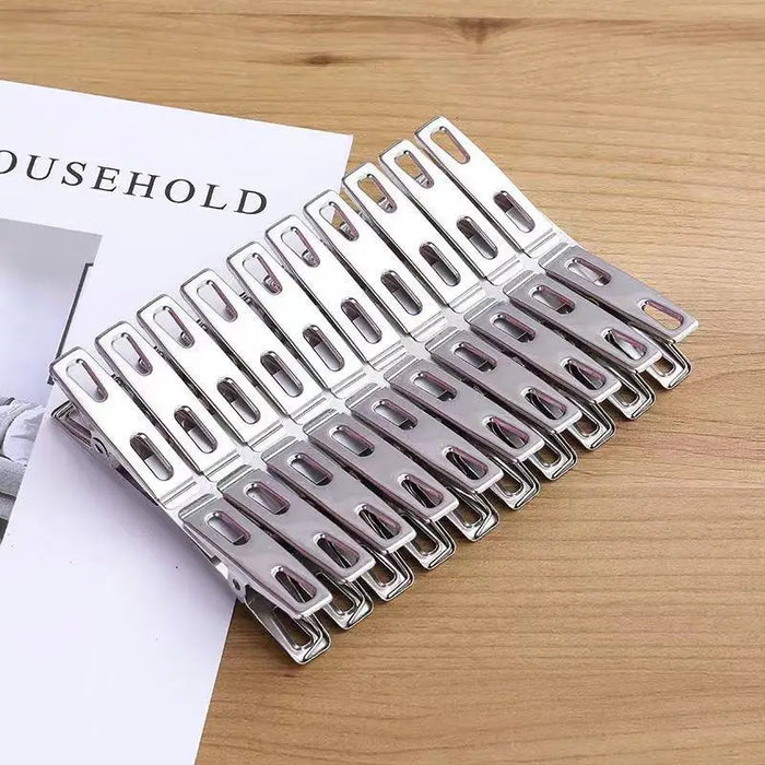 Durable stainless steel clothespins