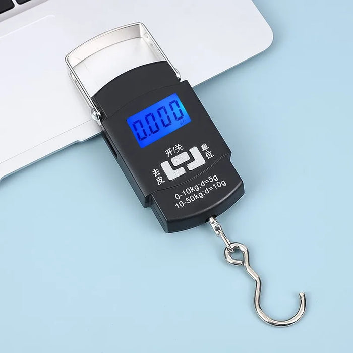 Compact Kitchen Scale, Portable Luggage Scale with Hook for Travelers and Fishermen, Easy to Carry and Use