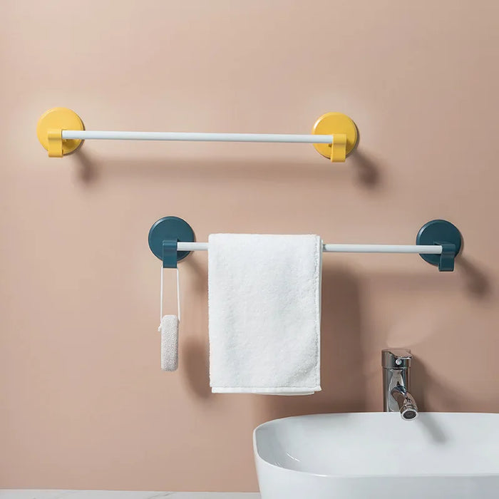 Household bathroom towel rack