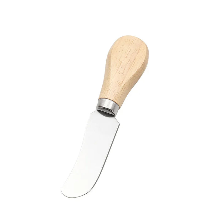 Stainless Steel Cheese Knife Set with Wooden Handle