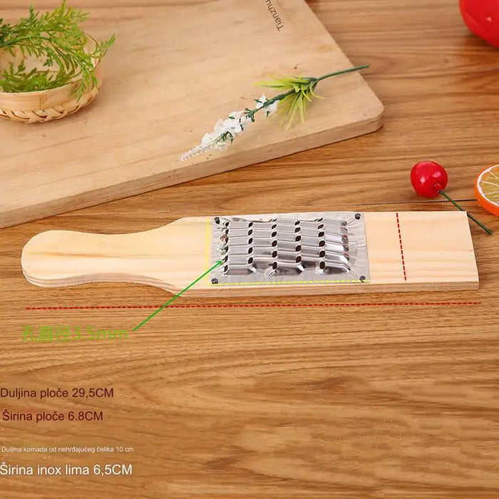 Solid Wood Material Multifunctional Radish Slicer, Potato Slicer, Cutting Board, and Vegetable Slicer