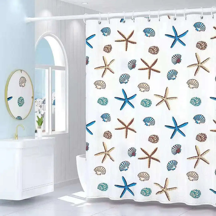 PEVA shower curtain for modern minimalist bathroom decoration