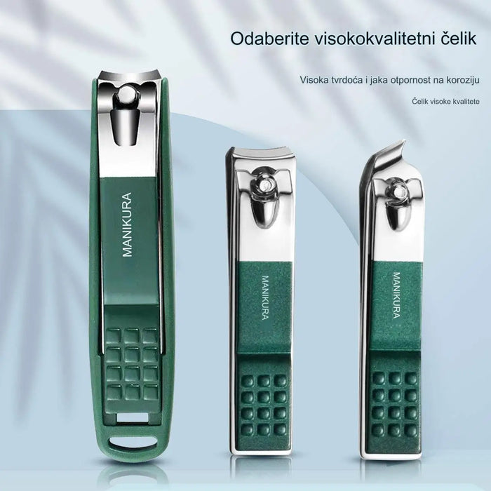 Green Grid Nail Clipper Set