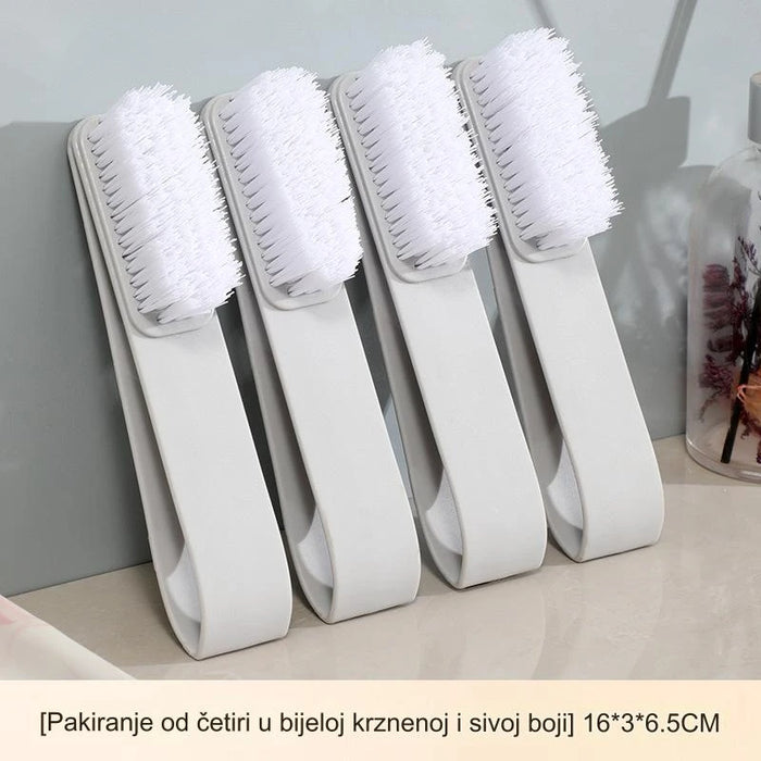 Soft-bristled shoe brush designed with nanotechnology