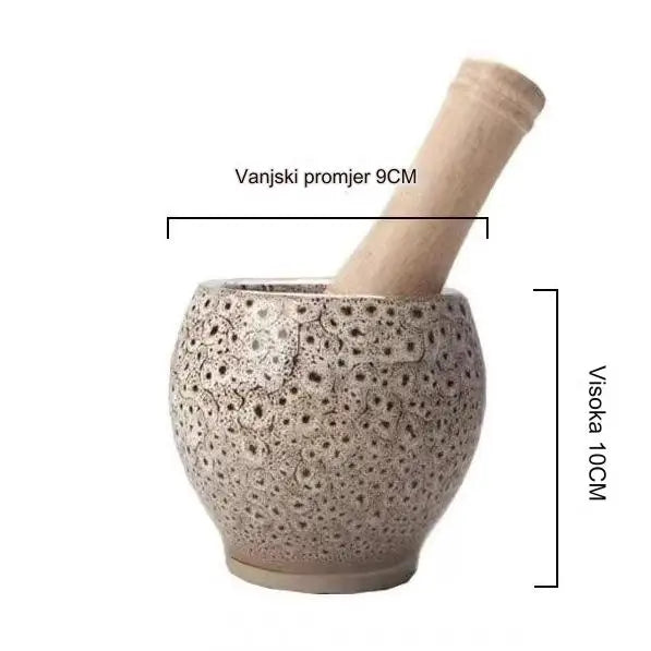 Garlic paste, garlic paste stone mortar