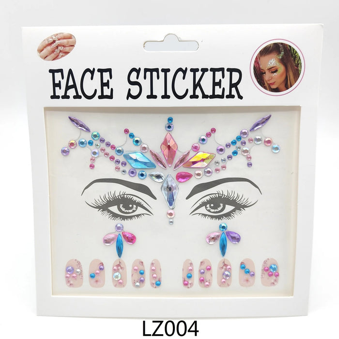 Gemstone Stickers for Glamorous Makeup Nail Art DIY Projects in European and American Style