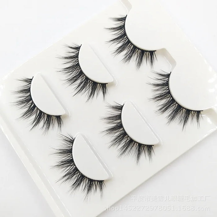 Natural Thick Black Stem Soft and Comfortable Eye-End Lengthening False Eyelashes