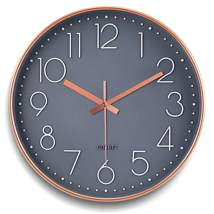 Ultra-quiet decorative living room wall clock