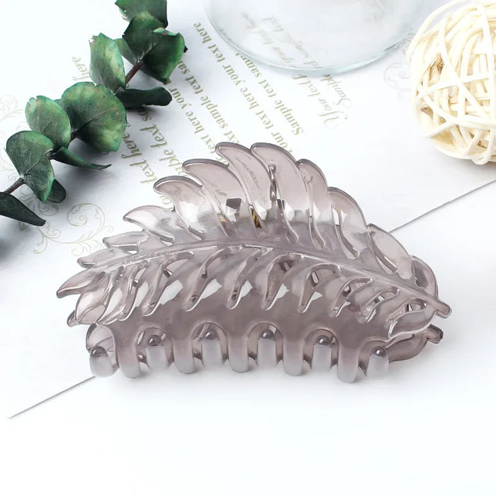 Elegant Matte Leaf Hair Clip for Women Practical Hairpin for All Hair Types