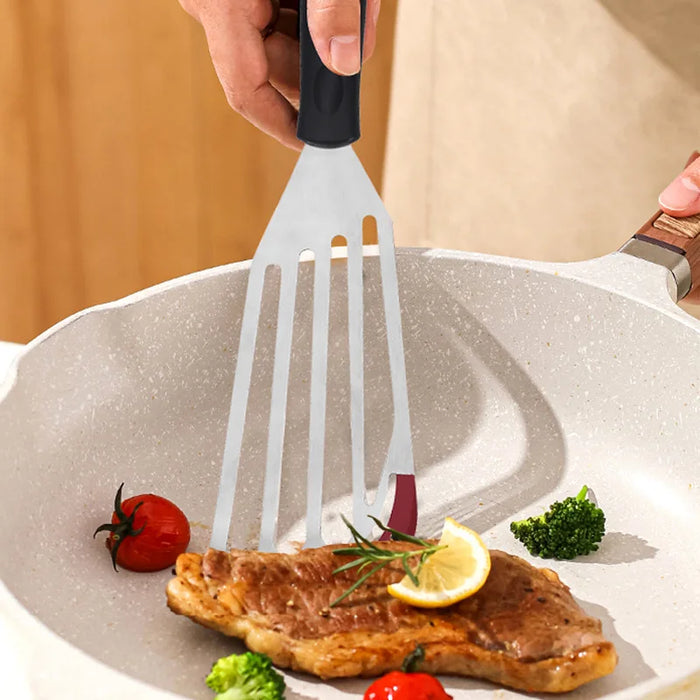 Stainless Steel Hollowed-out Spatula for Steak, Fish, and Pancakes