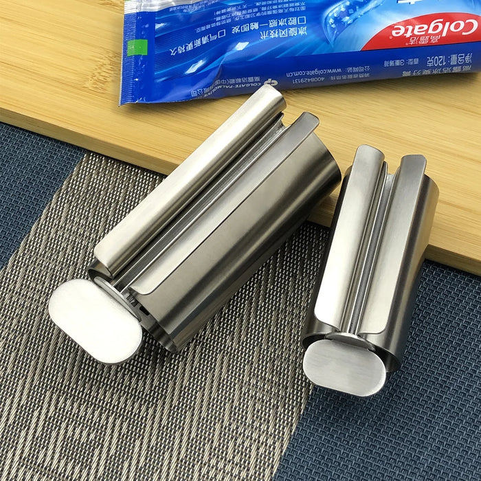 304 stainless steel toothpaste dispenser hand