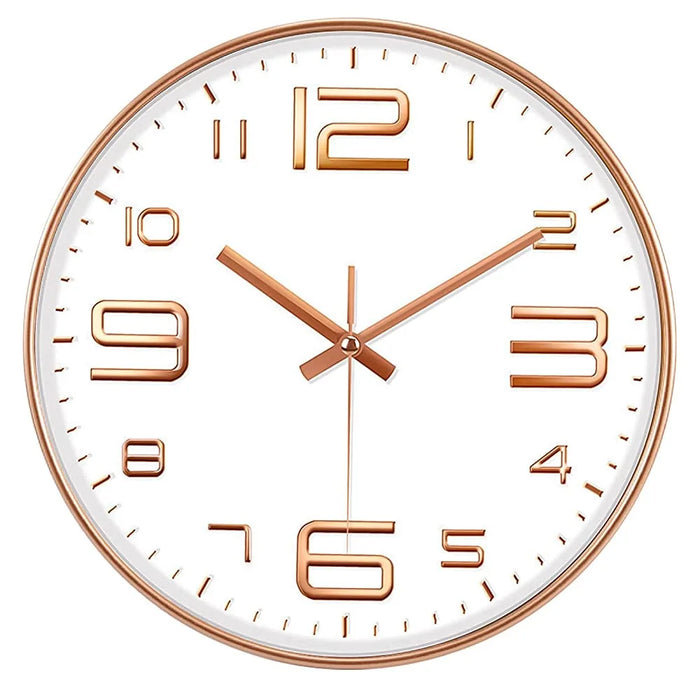 Ultra-quiet decorative living room wall clock