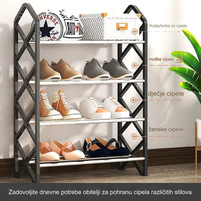 Shang Shoe Rack Steel Pipe Material Apartment Dormitory Assembly Shoe Rack