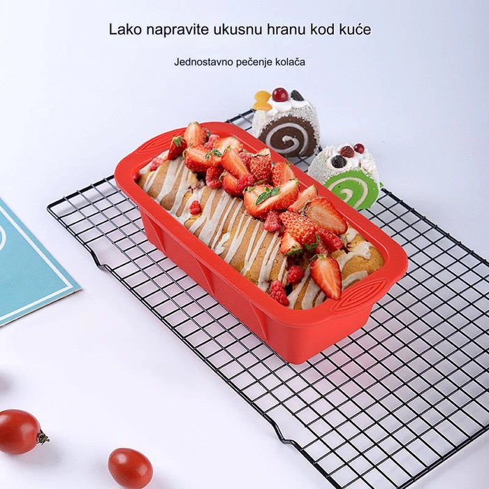 Food-grade silicone toast mould for baking rectangular cakes