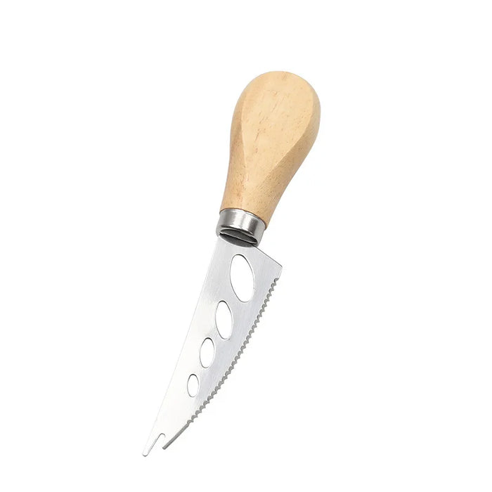 Stainless Steel Cheese Knife Set with Wooden Handle