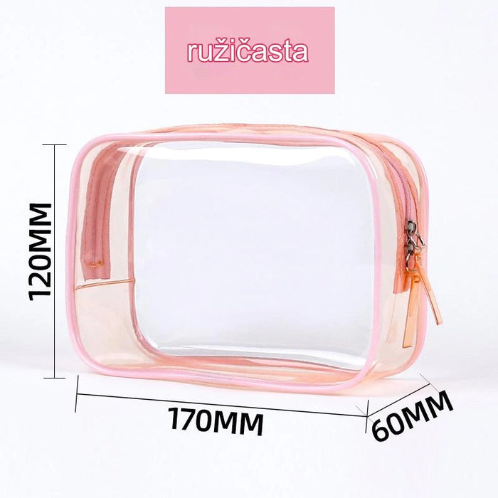 Large capacity waterproof PVC cosmetic storage bag