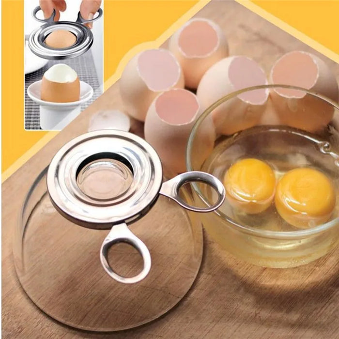 Stainless steel egg cutting boiling eggshell crusher