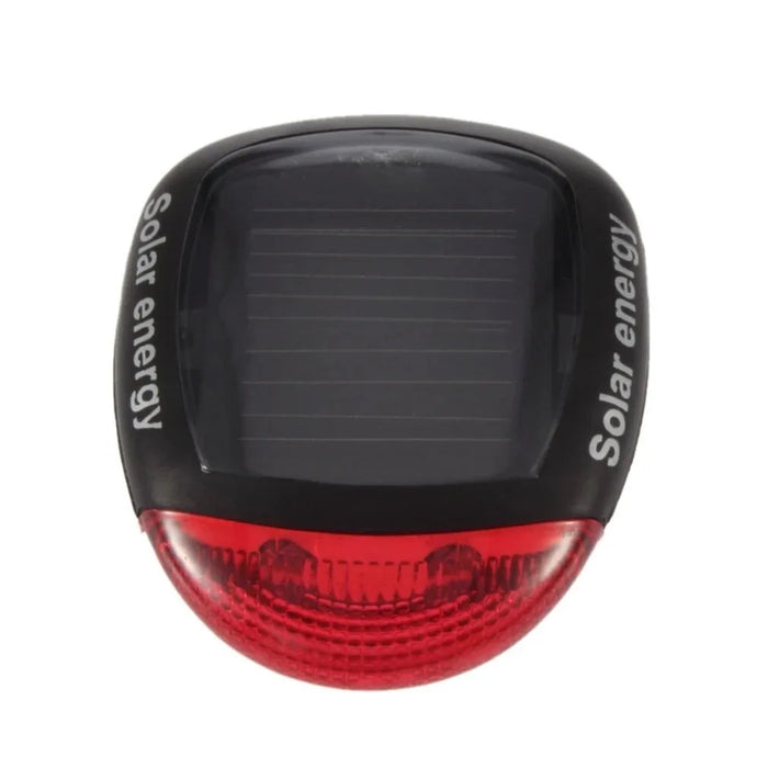 Solar Powered Bike Tail Light for Mountain Bikes - Night Riding Warning Light for Cycling Safety