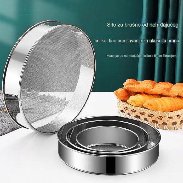 Stainless Steel Flour Sieve for Baking