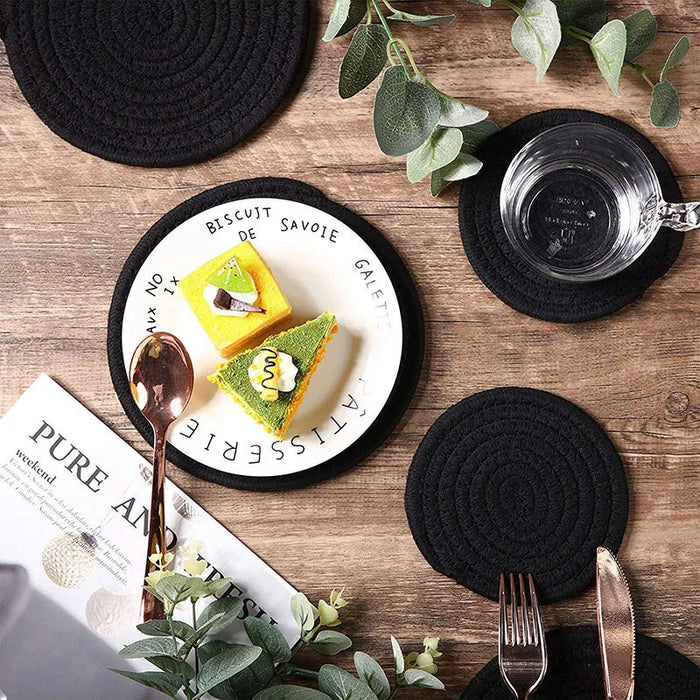 Heat insulation pad cotton cotton and linen cross-border coaster pot mat placemat tea set dining table high