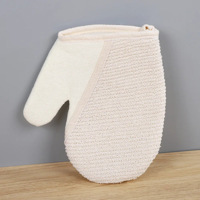 Double-Sided Bath Glove for Exfoliating and Cleansing