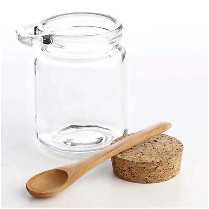 Single ear honey sealed jar cork bottle